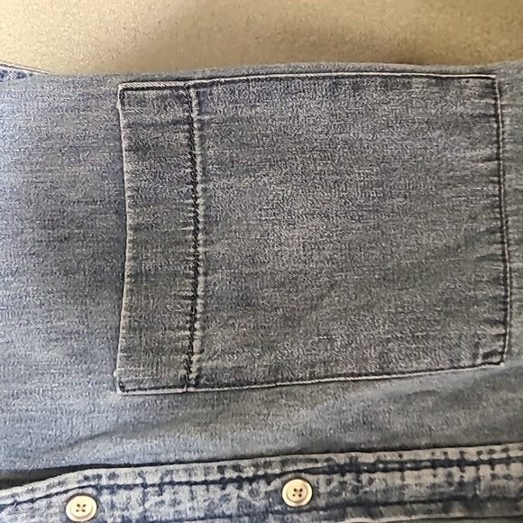 GAP Women's Sleeveless Blue Jean Denim Button-Down Dress - Size Small - Picture 8 of 11